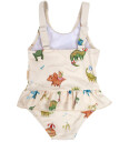 Filibabba Eva – Badedragt 1-2 År – Dino Beach - Cream - 1-2Y