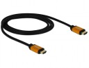 Delock 1m HDMI-kabel med 8K Støtte - Sort, Ultra High Speed