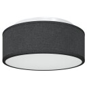  Taklampe Svart 30 X 13.5cm Stoff