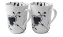 Royal Copenhagen Black Fluted Mega kopp 2-pakn. 33 cl