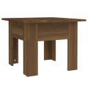  Salongbord brun eik 55x55x42 cm konstruert tre