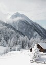 Snow-Covered Cabin in the Alps Plakat Plakat / 21x30cm