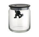 Gianni Glasskrukke med Lokk 70 cl Ø 10,5 x 12 cm Svart