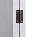 Sammenleggbar romdeler 120x170 cm New York dagtid svart og hvit 245857