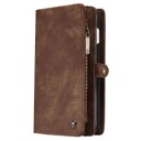 iPhone 7 Plus / iPhone 8 Plus Caseme 2-in-1 Lommebok-deksel Brun