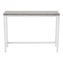 Rise konsollbord 30x110 cm betong dekor, hvit.