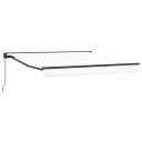 Innvendbar Markise Hvit 350x250 cm Stoff