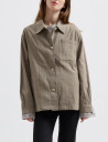 Brixtol Textiles Ally Linen - Brown - S