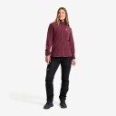 Revolutionrace Hiker Cropped Half zip Fleece Dame Delicate Blue S Dame Overdeler Fleece & midlayers