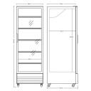 Scandomestic displaykjøleskap SD 726 BE sort 205,8 cm
