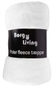 Borg Living Fleeceteppe Hvit 150x200 cm Ekstra myk og fin