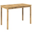vidaXL Hage middagsbord LAREN Hvitvasket 108,5 x 55 x 75 cm