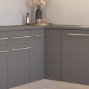 Alterna NEA Vaskerom: Benkeskap Hjørne 90x90cm Inkl. Karusell Valnøtt /