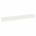 vidaXL Gjerdekant 30 pcs 102 x 10 x 4 cm Stål Hvit