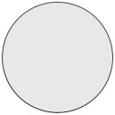 vidaXL Veggspeil svart Ø 60 cm rund