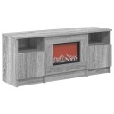 vidaXL Elektrisk peis Grå Sonoma 98 x 28,5 x 40,5 cm Konstruert tre