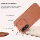 Samsung Galaxy S23 FE Nillkin Qin Pro Flip-deksel Brun