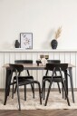 Venture Home   Spisegruppe Tempe med 4 stk stoler Ursholmen   Brun