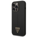 Guess Triangel Silikon Mobildeksel til iPhone 14 Pro Max 6,7" Svart