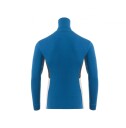 Aclima  WarmWool polo M´s Herre, 405 Corsair / Beige Melange / Marengo, 2XL