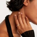 PDPAOLA Crown Ring 18 kt. Gullbelagt sølv AN01-670-52 - Dame - 925 sterling silver