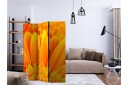Romdeler - Yellow gerbera daisies 135x172 - Artgeist sp. z o. o.
