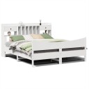  Sengeramme uten madrass hvit 180x200 cm heltre furu 8721158621566
