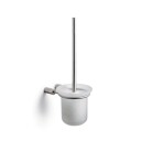 Pressalit toiletbørste m/glasskål t/væg , bør rf stål
