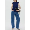 Jil Sander Dame Topper Blå XS,