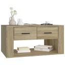  Salongbord sonoma eik 80x50x40 cm konstruert tre