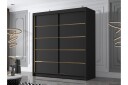 Chavez Garderobe 180x215 cm - Svart