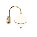 Rebello Eternal Moonlight Vegglampe Ø15 Sort Ledning
