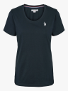 U.S. Polo Assn. Amy O-Neck Tee Blå XL