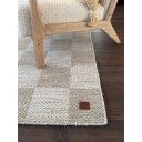 Ullteppe Chessie Kvadrat - 250x250 cm, Lin