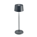 Zafferano Olivia LED Bordlampe med batteri ??? IP65 touch dimmer 9 timers lys