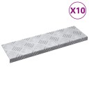  Sjekkplater 10 pcs sølv 60 x 18 cm Aluminium