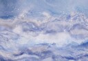 Mountains Under A Starry Sky Plakat / 100x150