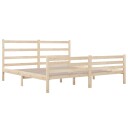 vidaXL Sengeramme heltre furu 140x190 cm