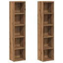  CD skap 2 stk artisan eik 21x16x93,5 cm konstruert tre