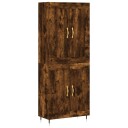  Highboard røkt eik 69,5x34x180 cm konstruert tre