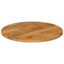  Bordplate Ø 80x3,8 cm rund heltre mango