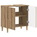 vidaXL Baderomsvaskeskap DELFT Artisan eik 59,5 x 31,5 x 59 cm
