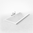 Pulcher Flat 1700 Innebygget Badekar 170X80cm Blank Hvit