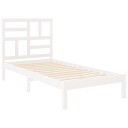 vidaXL Sengeramme hvit heltre 90x190 cm 3FT Single