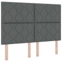  LED Hodegjærde Diamond Blocks Design Mørkegrå 144 cm Stoff
