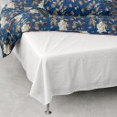 Borg Living Glatt laken Hvit 240x260 cm 100% Bomullssateng By Night