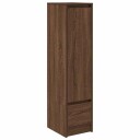 Høybord brun eik 29,5x34x119,5 cm konstruert tre
