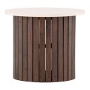 Visingsö hjørnebord Ø52 cm beige.