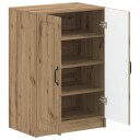 vidaXL Sko Skap UTRECHT 59,5 x 39,5 x 87 cm Konstruert tre Artisan eik