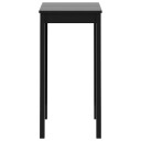 vidaXL Barbord MDF svart 55x55x107 cm